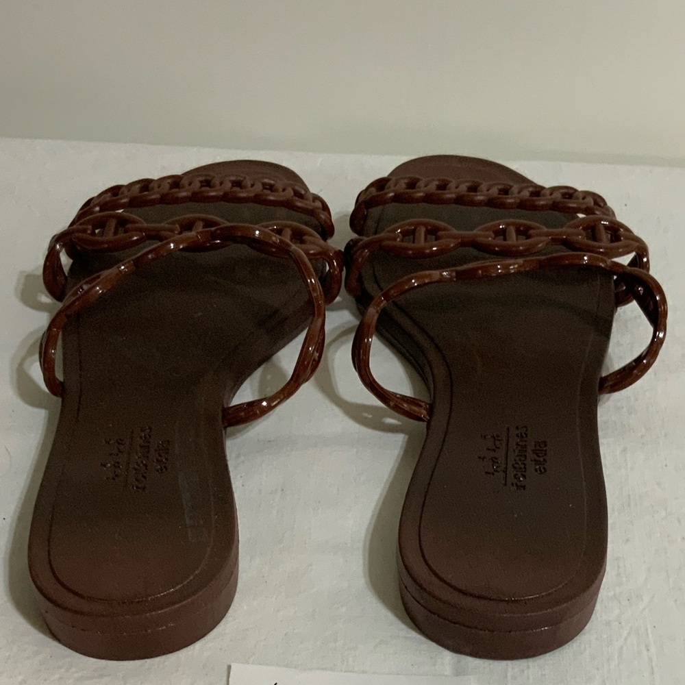 Fc Balinese Etda - dark brown jelly sandals. - Picture 3 of 6